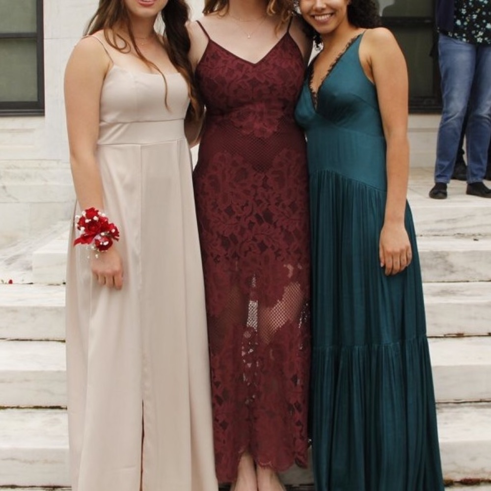 Maroon Maxi Dress